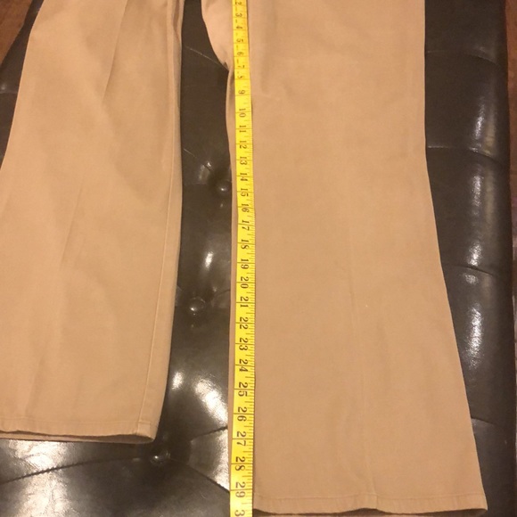 Lauren Jeans-Ralph Lauren,12,tan color,fabric feels fabulous! Pockets front  Bk. - Picture 5 of 12